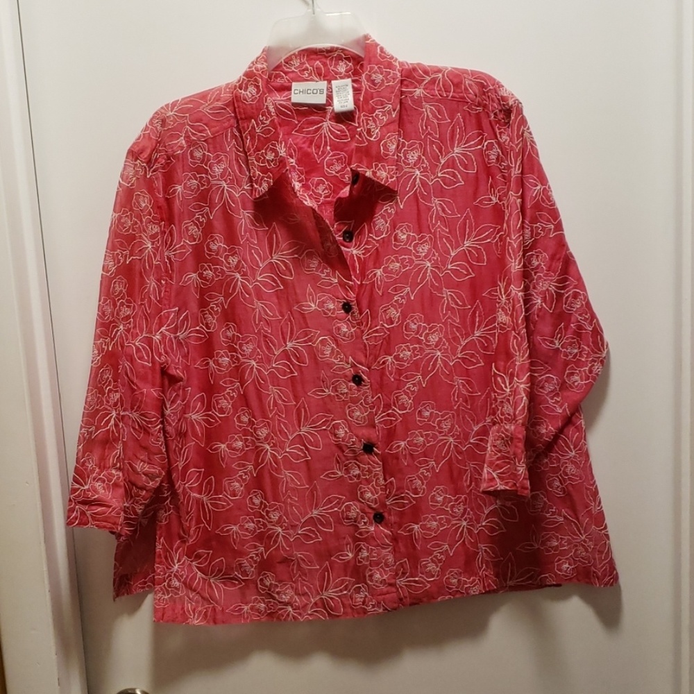 Pink w/white embroidery  Chico2=medium